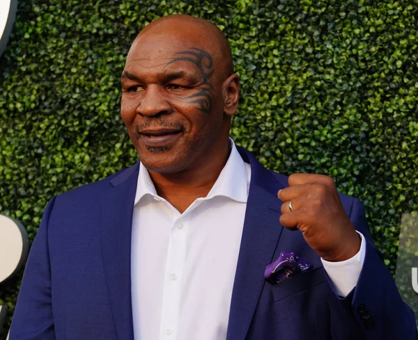 Nova Iorque Agosto 2018 Campeão Boxe Mike Tyson Participa Cerimônia — Fotografia de Stock