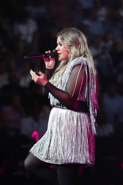 New York August 2018 Grammy Award Winning Superstar Kelly Clarkson — Stock Photo, Image