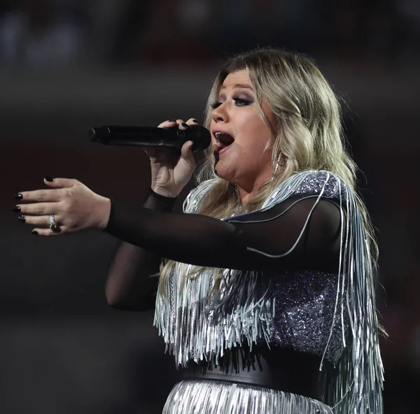 New York August 2018 Grammy Award Winning Superstar Kelly Clarkson — Stock Photo, Image