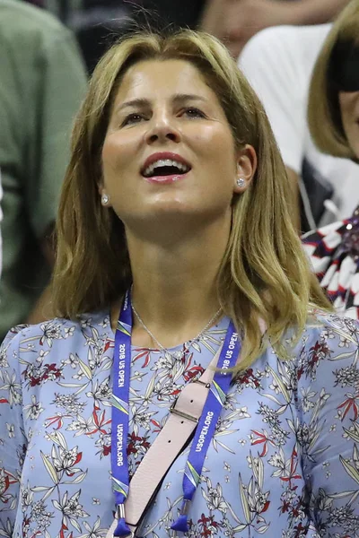 Nueva York Agosto 2018 Mirka Federer Esposa Del Veces Campeón — Foto de Stock