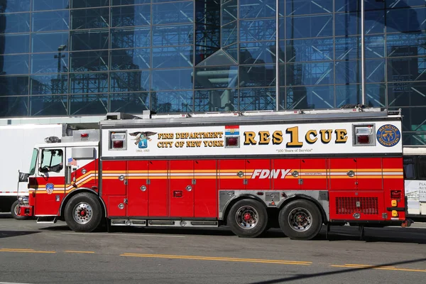 Нью Йорк Жовтня 2018 Нью Йорку Пожежної Рятувальної Компанії Нижньому — стокове фото