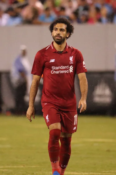 East Rutherford July 2018 Mohamed Salah Liverpool Action Manchester City — Stock Photo, Image