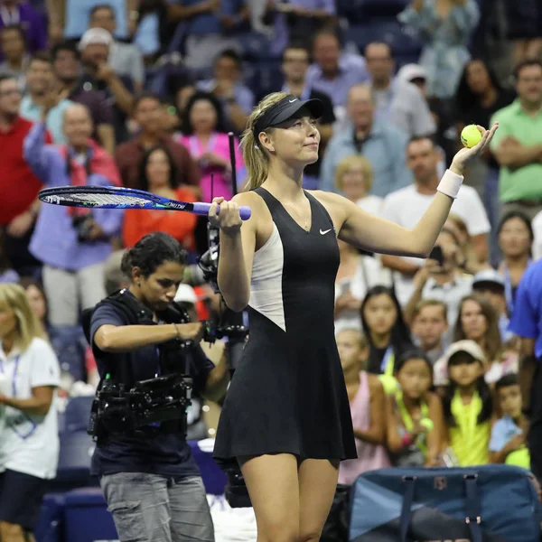 Nowy Jork Września 2018 Grand Slam Mistrz Maria Szarapowa Świętuje — Zdjęcie stockowe