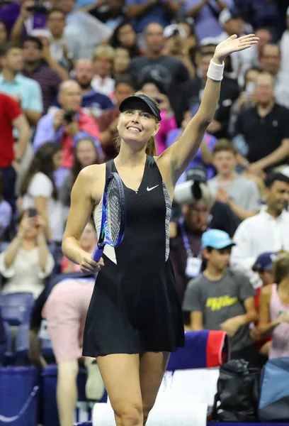 New York Září 2018 Pětkrát Grandslamový Šampion Maria Sharapova Ruska — Stock fotografie