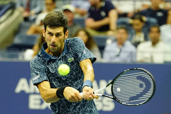 New York September 2018 Tijd Grand Slam Champion Novak Djokovic — Stockfoto