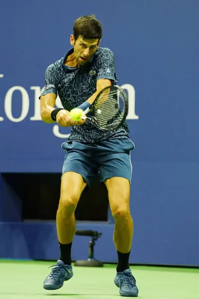 Nueva York Septiembre 2018 Novak Djokovic Campeón Del Grand Slam — Foto de Stock