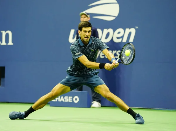 New York September 2018 Juara Grand Slam Kali Novak Djokovic — Stok Foto