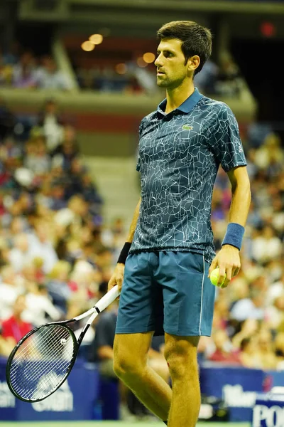 Nueva York Septiembre 2018 Novak Djokovic Campeón Del Grand Slam — Foto de Stock