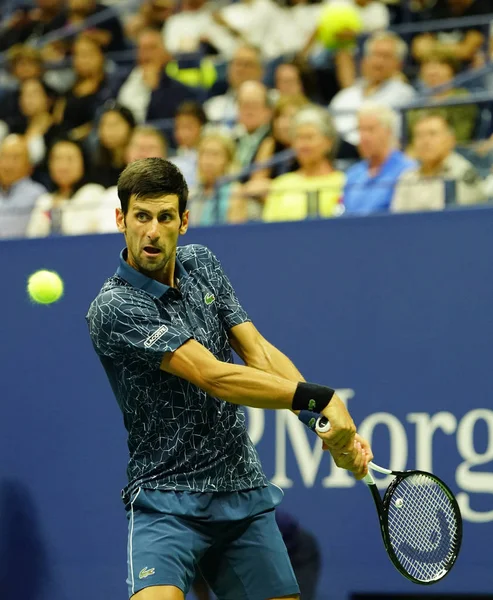 Nowy Jork Września 2018 Czas Wielkiego Szlema Mistrz Novak Djokovic — Zdjęcie stockowe