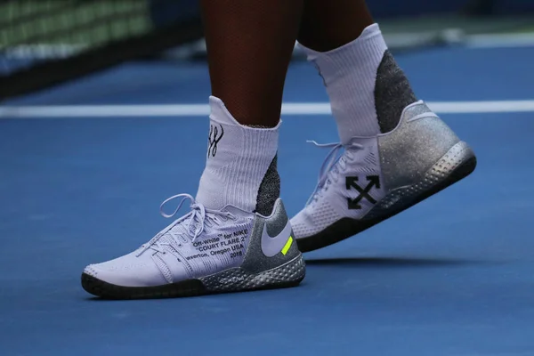 New York Září 2018 23Čas Grand Slamu Serena Williams Nosí — Stock fotografie