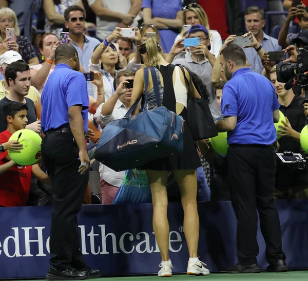 New York Září 2018 Pětkrát Grandslamový Šampion Maria Sharapova Ruska — Stock fotografie