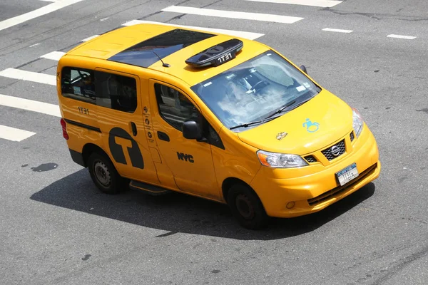 Nueva York City Agosto 2018 Taxi Nueva York Manhattan Nueva —  Fotos de Stock