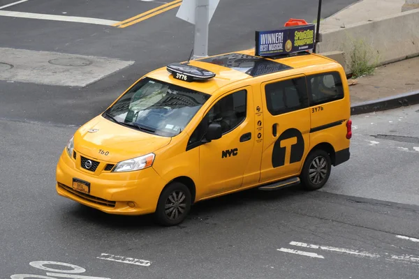 New York City Sierpień 2018 New York City Taxi Manhattanie — Zdjęcie stockowe