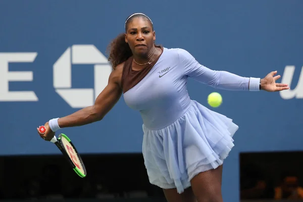 New York Eylül 2018 Zaman Grand Slam Şampiyonu Serena Williams — Stok fotoğraf