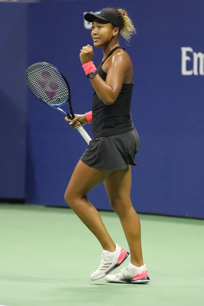 New York Septembre 2018 Joueuse Tennis Professionnelle Naomi Osaka Action — Photo