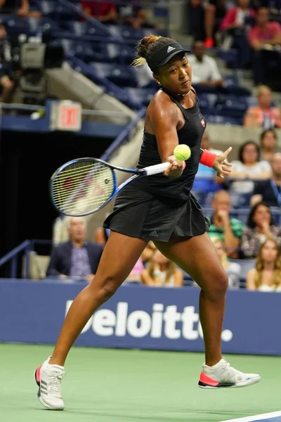 New York September 2018 Professionele Tennisspeelster Naomi Osaka Actie Tijdens — Stockfoto