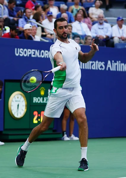 New York Eylül 2018 Grand Slam Şampiyonu Marin Cilic Hırvatistan — Stok fotoğraf