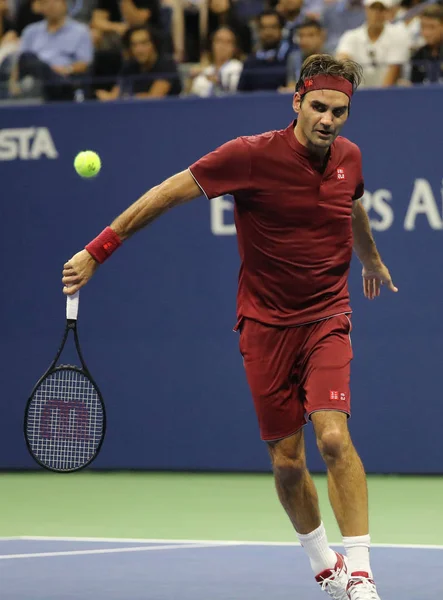 New York September 2018 Der Malige Grand Slam Champion Roger — Stockfoto