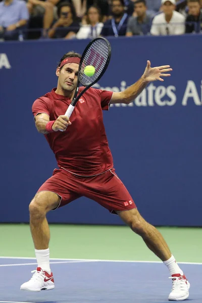 Nueva York Septiembre 2018 Veces Campeón Del Grand Slam Roger — Foto de Stock