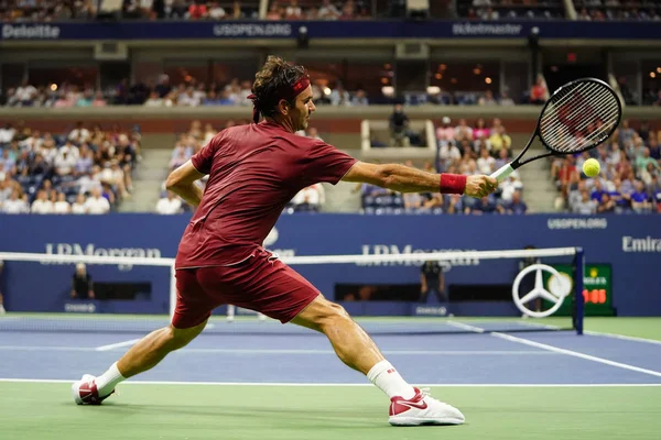 Nueva York Septiembre 2018 Veces Campeón Del Grand Slam Roger — Foto de Stock