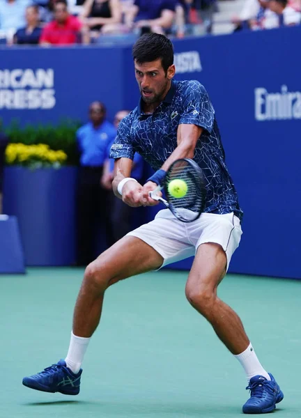 New York September 2018 Time Grand Slam Mästare Novak Djokovic — Stockfoto