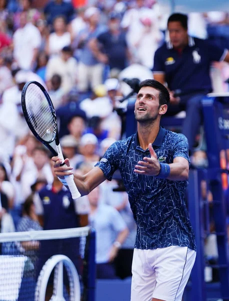 Nowy Jork Września 2018 Grand Slam Mistrz Novak Djokovic Serbii — Zdjęcie stockowe