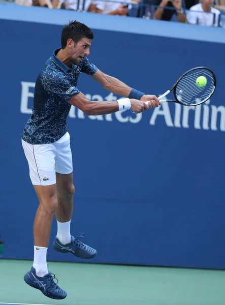 ニューヨーク 2018 時グランド スラム チャンピオン ビリー ビリージーンキングナショナル テニス センターで 試合の彼 — ストック写真