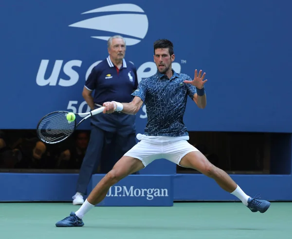 Nueva York Septiembre 2018 Veces Campeón Del Grand Slam Novak —  Fotos de Stock