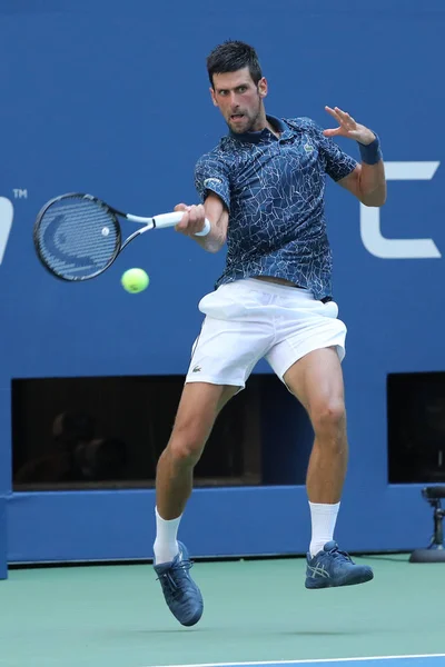 Nueva York Septiembre 2018 Veces Campeón Del Grand Slam Novak — Foto de Stock