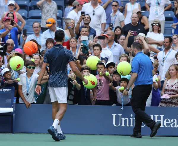 New York September 2018 Tijd Grand Slam Champion Novak Djokovic — Stockfoto