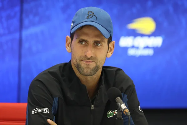 Nowy Jork Września 2018 Czas Wielkiego Szlema Mistrz Novak Djokovic — Zdjęcie stockowe