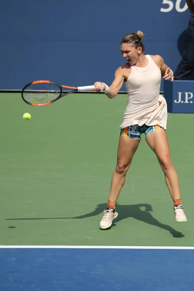 Nueva York Agosto 2018 Campeona Del Grand Slam Simona Halep —  Fotos de Stock
