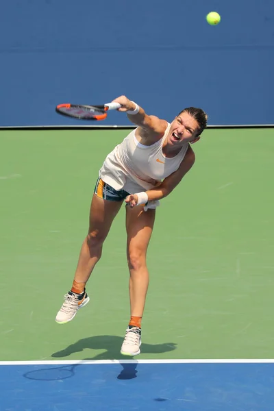 Nueva York Agosto 2018 Campeona Del Grand Slam Simona Halep —  Fotos de Stock