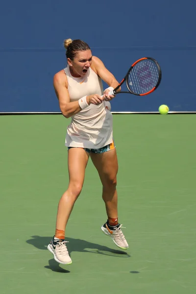 New York Agosto 2018 Campionessa Del Grande Slam Simona Halep — Foto Stock