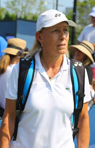 New York Agosto 2018 Campionessa Del Grande Slam Martina Navratilova — Foto Stock