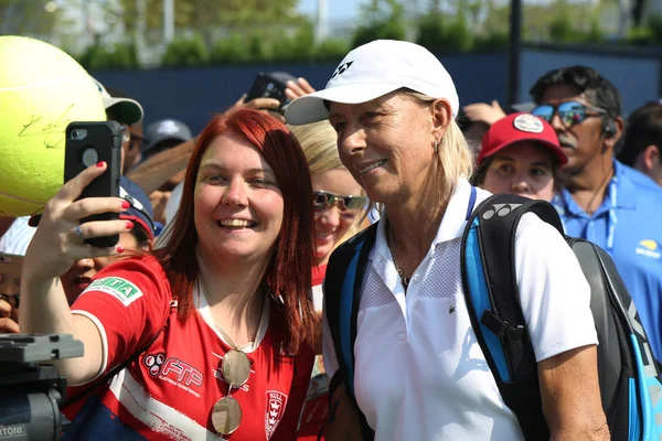 ニューヨーク 2018 グランド スラム チャンピオン女子チャンピオンズ ダブルス マッチ 2018 私たちオープンでニューヨークのナショナル テニス — ストック写真