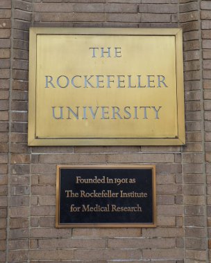 New York - 30 Mart 2017: New York Rockefeller Üniversitesi. Biyolojik ve Tıbbi Bilimlerde öncelikle bilimsel araştırma için bir merkezidir.