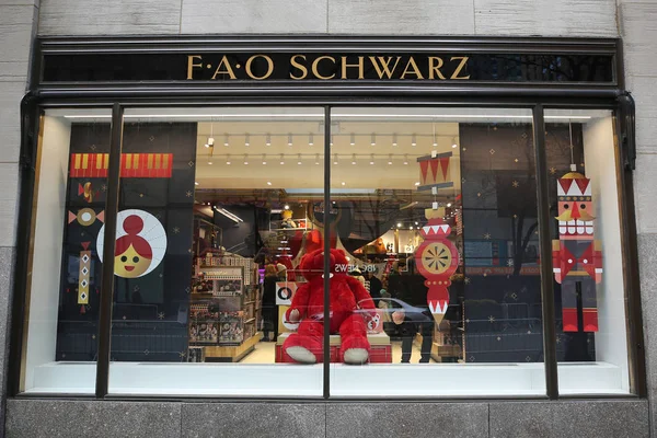 New York Novembre 2018 Récemment Rouvert Flagship Store Fao Schwarz — Photo