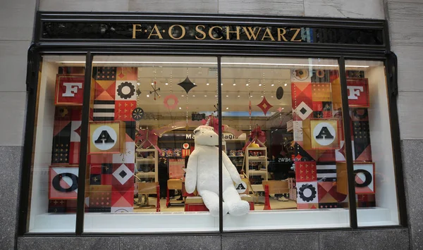 New York November 2018 Der Fao Schwarz Flagship Store Rockefeller — Stockfoto