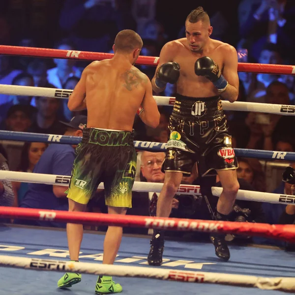 New York December 2018 Lätta Världsmästare Vasiliy Lomachenko Ukraina Gröna — Stockfoto