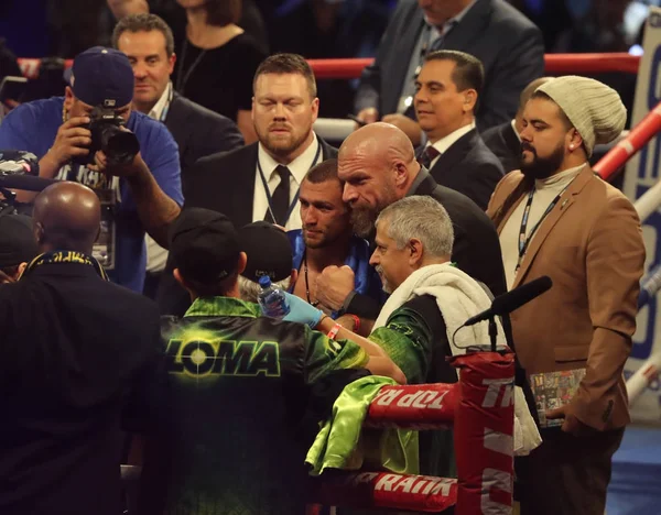 New York December 2018 Lätta Världsmästare Vasiliy Lomachenko Ukrainas Firar — Stockfoto