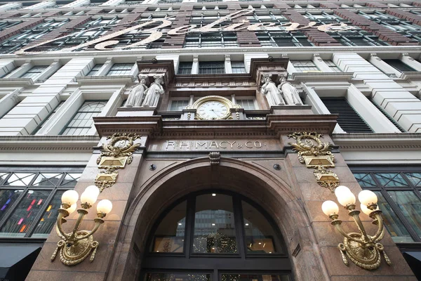 New York Dicembre 2018 Macy Herald Square Broadway Manhattan Nel — Foto Stock