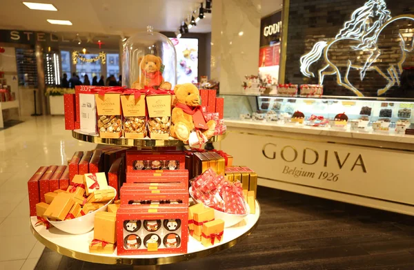 New York Dezember 2018 Godiva Store Macy Herald Square Manhattan — Stockfoto