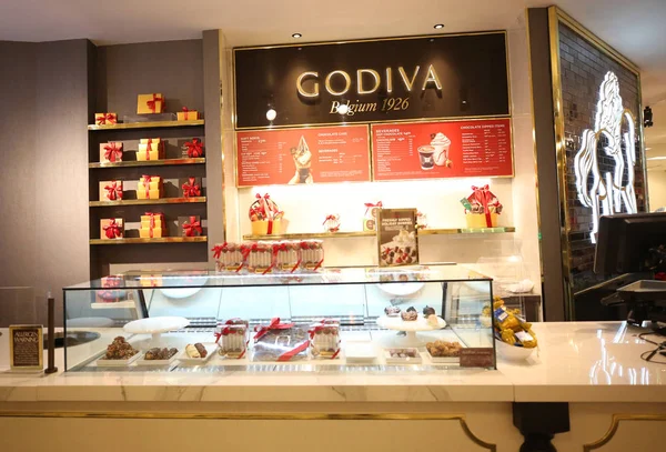 New York Dezember 2018 Godiva Store Macy Herald Square Manhattan — Stockfoto