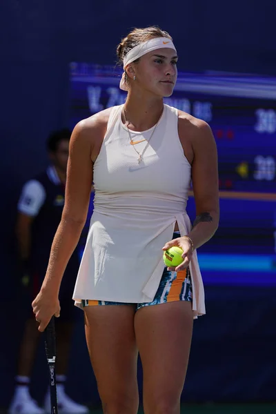 New York Août 2018 Joueuse Tennis Professionnelle Biélorusse Aryna Sabalenka — Photo