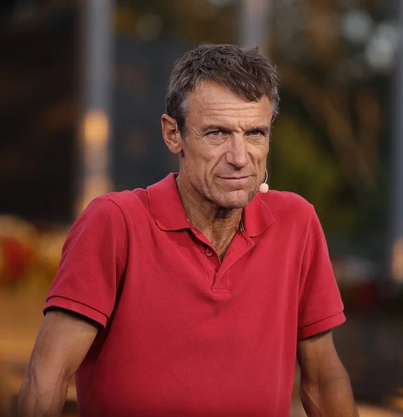 Nueva York Septiembre 2018 Analista Eurosport Mats Wilander Comenta Partido —  Fotos de Stock