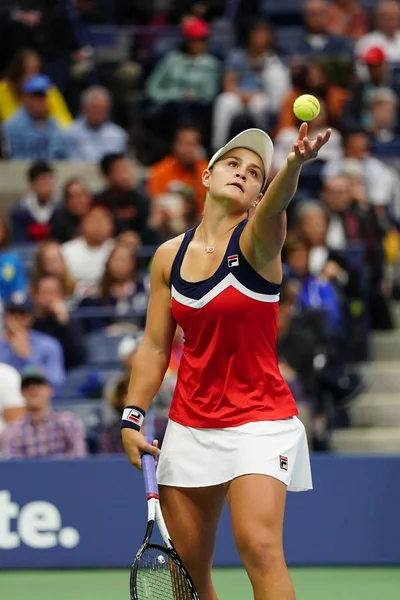 Nueva York Septiembre 2018 Ashleigh Barty Campeona Dobles Femeninos Del — Foto de Stock