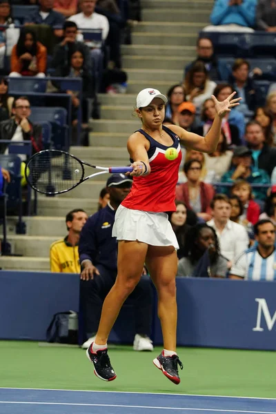 New York Září 2018 2018 Open Ženské Čtyřhry Ashleigh Barty — Stock fotografie