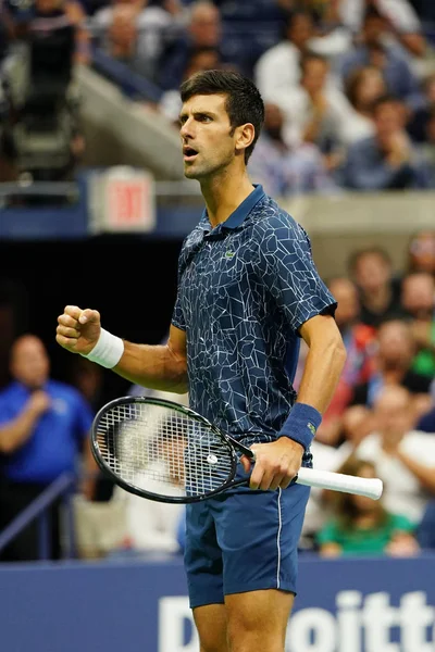 New York September 2018 2018 Open Champion Novak Djokovic Serbia — Stock Photo, Image