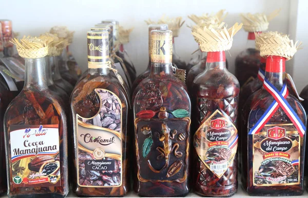 Punta Cana Dominican Republic December 2018 Mamajuana Souvenir Bottles Punta — Stock Photo, Image